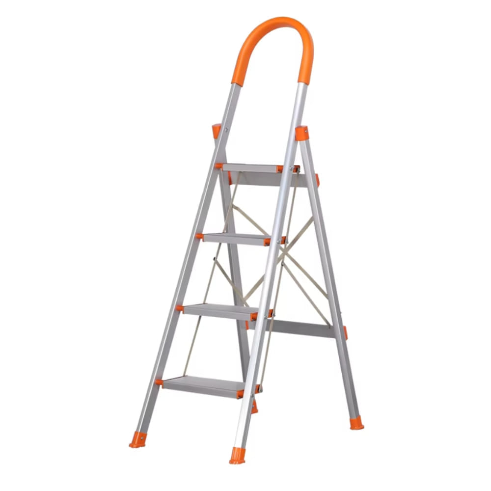 บันได STEP 4 ขั้น MEDILA รุ่น HMLV-00171-4-WH-OR พับได้ อะลูมิเนียม สีขาว-ส้ม